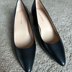 Cole Haan Black Leather Pumps New 7.5